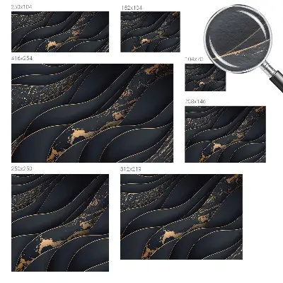 Vliesbehang fotobehang woonkamer met een design van elegante golven
