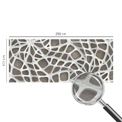 Vlies fotobehang op maat met een geometrisch netwerkmotief