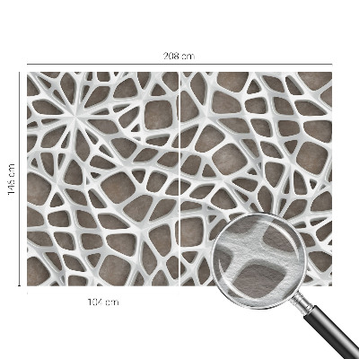 Vlies fotobehang op maat Geometrisch netwerk