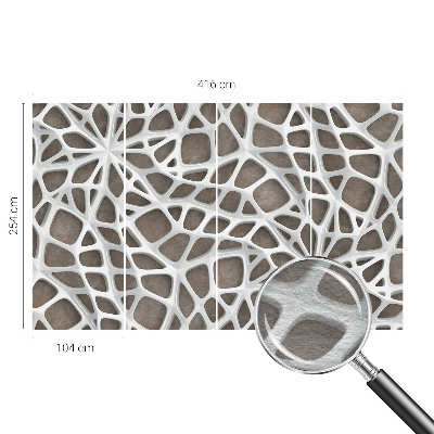 Vlies fotobehang op maat Geometrisch netwerk