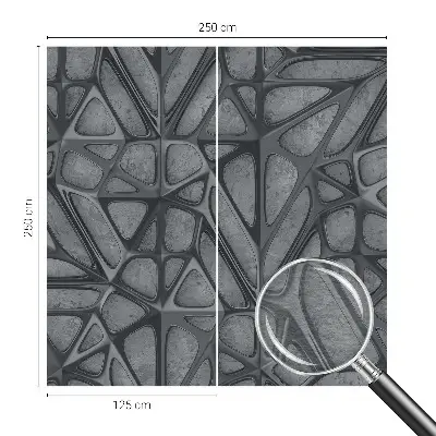 Behang met print met geometrische patronen