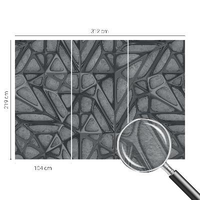 Behang met print met geometrische patronen