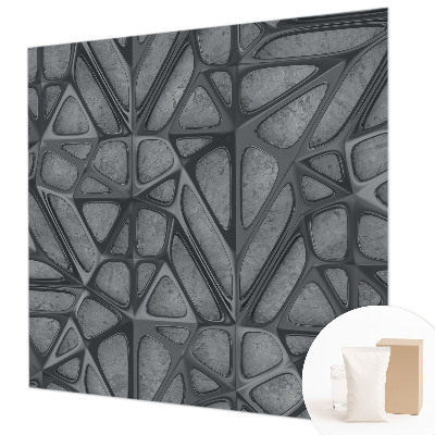 Behang met print met geometrische patronen