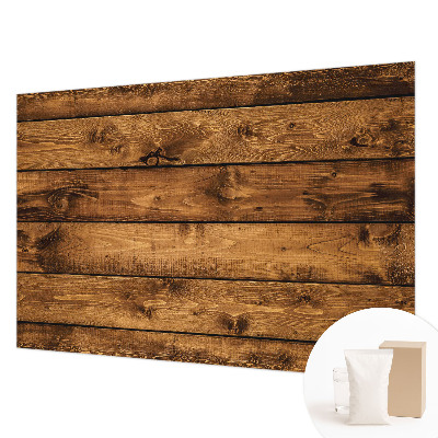Fotobehang met print van houten planken