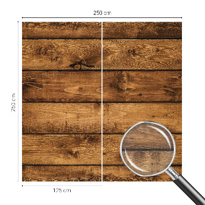 Fotobehang met print van houten planken