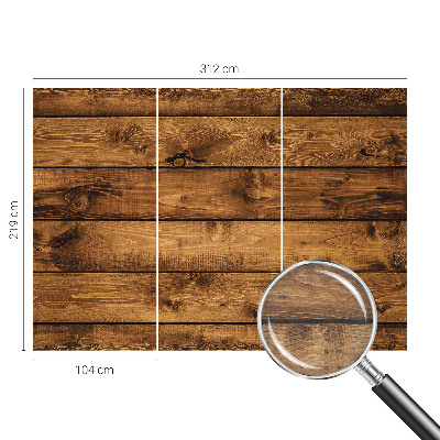 Fotobehang met print van houten planken
