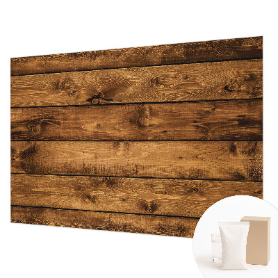 Fotobehang met print van houten planken