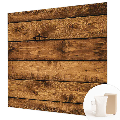 Fotobehang met print van houten planken