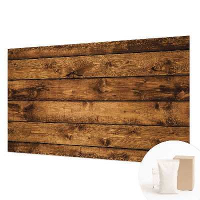 Fotobehang met print van houten planken