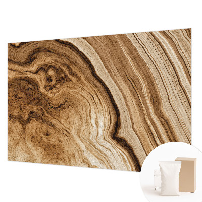 Muurbehang met houtnerfprint