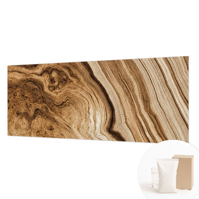 Muurbehang met houtnerfprint