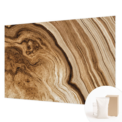 Muurbehang met houtnerfprint