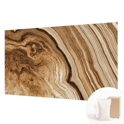 Muurbehang met houtnerfprint