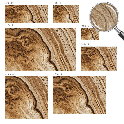 Muurbehang met houtnerfprint