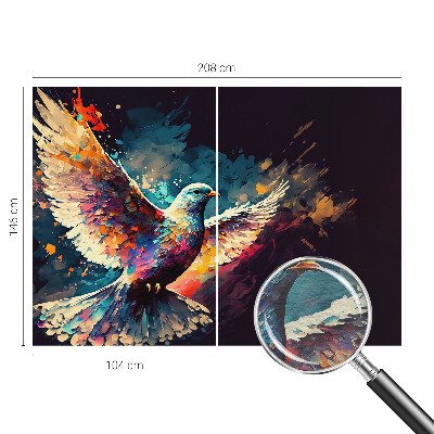 Foto behang op maat Kleurrijke vogel