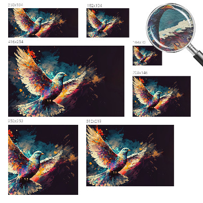 Foto behang op maat Kleurrijke vogel