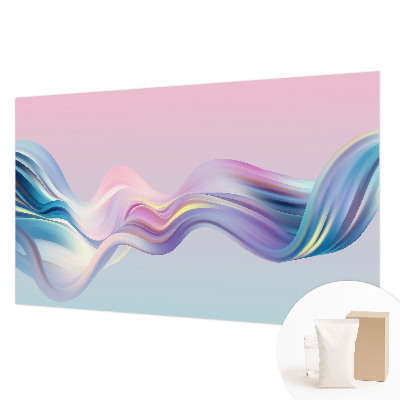 Fotobehang woonkamer met kleurrijke golven