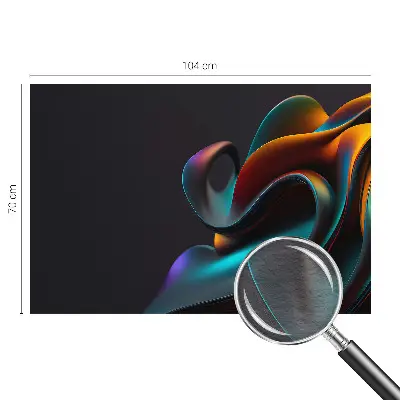 Fotobehang slaapkamer met een kleurrijke werveling als ontwerp