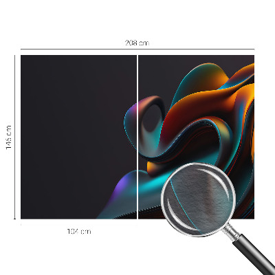 Fotobehang slaapkamer Kleurrijke werveling