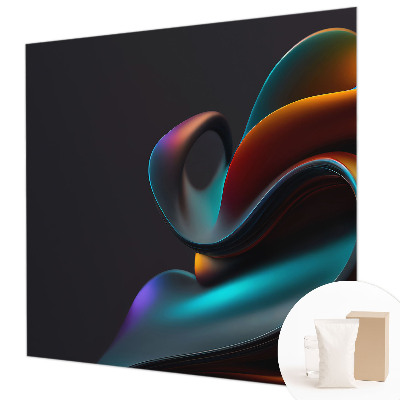 Fotobehang slaapkamer Kleurrijke werveling