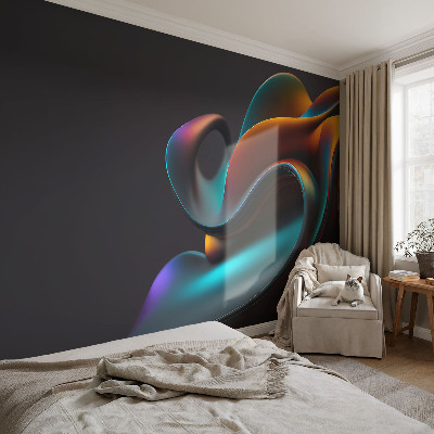 Fotobehang slaapkamer Kleurrijke werveling
