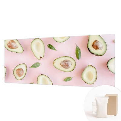 Fotobehang voor slaapkamer met een patroon van avocado's