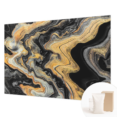 Fotobehang voor de slaapkamer met een caleidoscoop van lijnen