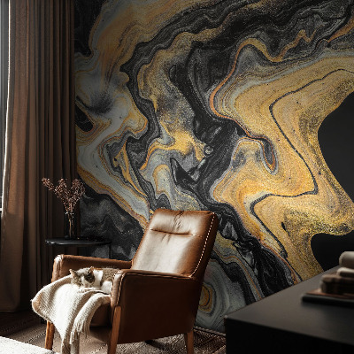 Fotobehang voor de slaapkamer caleidoscoop van lijnen