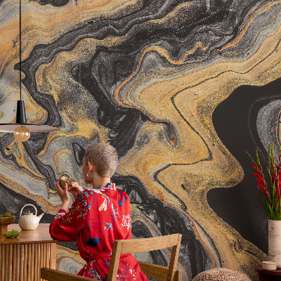 Fotobehang voor de slaapkamer caleidoscoop van lijnen