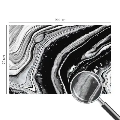 Modern fotobehang voor de woonkamer met monochromatische golven