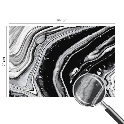 Modern fotobehang voor de woonkamer Monochromatische golven