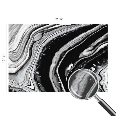 Modern fotobehang voor de woonkamer met monochromatische golven