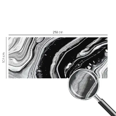 Modern fotobehang voor de woonkamer met monochromatische golven
