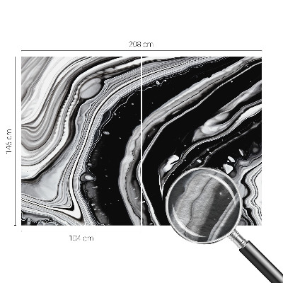 Modern fotobehang voor de woonkamer Monochromatische golven