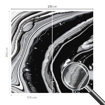 Modern fotobehang voor de woonkamer Monochromatische golven