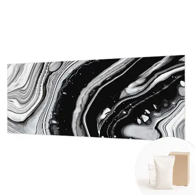 Modern fotobehang voor de woonkamer met monochromatische golven