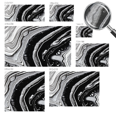 Modern fotobehang voor de woonkamer Monochromatische golven