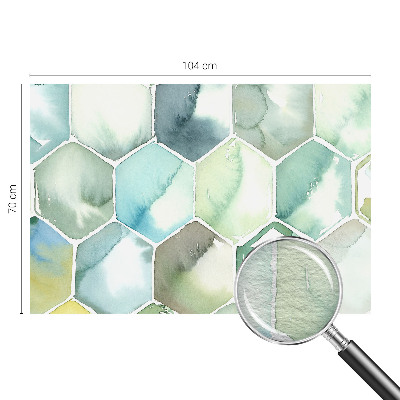 Luxe fotobehang Pastelkleurige zeshoeken