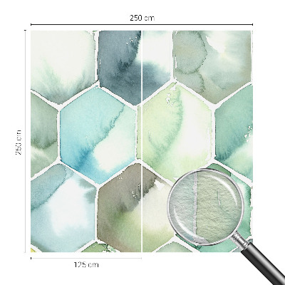 Luxe fotobehang Pastelkleurige zeshoeken