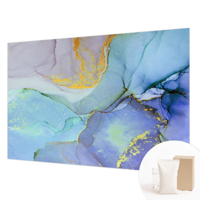 Groot fotobehang met aquarelvormen als print