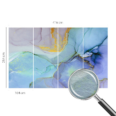 Groot fotobehang Aquarelvormen