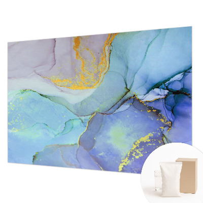 Groot fotobehang met aquarelvormen als print