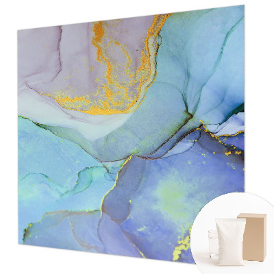 Groot fotobehang met aquarelvormen als print
