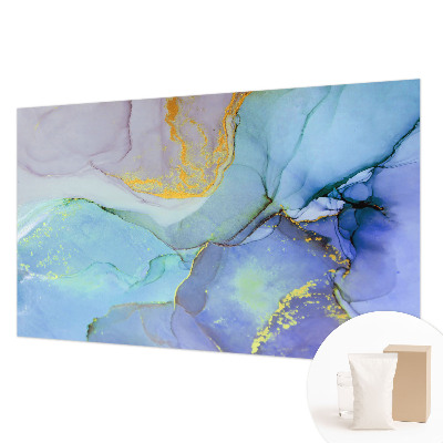 Groot fotobehang met aquarelvormen als print