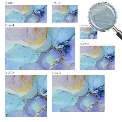 Groot fotobehang Aquarelvormen