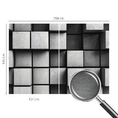 Uniek fotobehang Geometrische kubussen