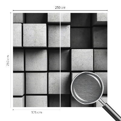 Uniek fotobehang Geometrische kubussen