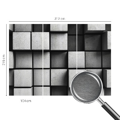 Uniek fotobehang Geometrische kubussen