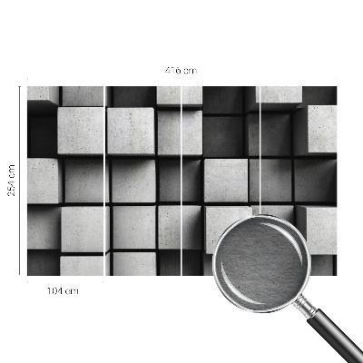 Uniek fotobehang Geometrische kubussen
