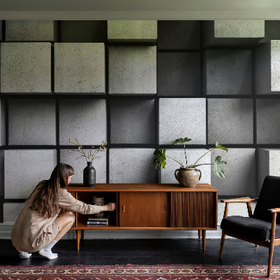 Uniek fotobehang Geometrische kubussen